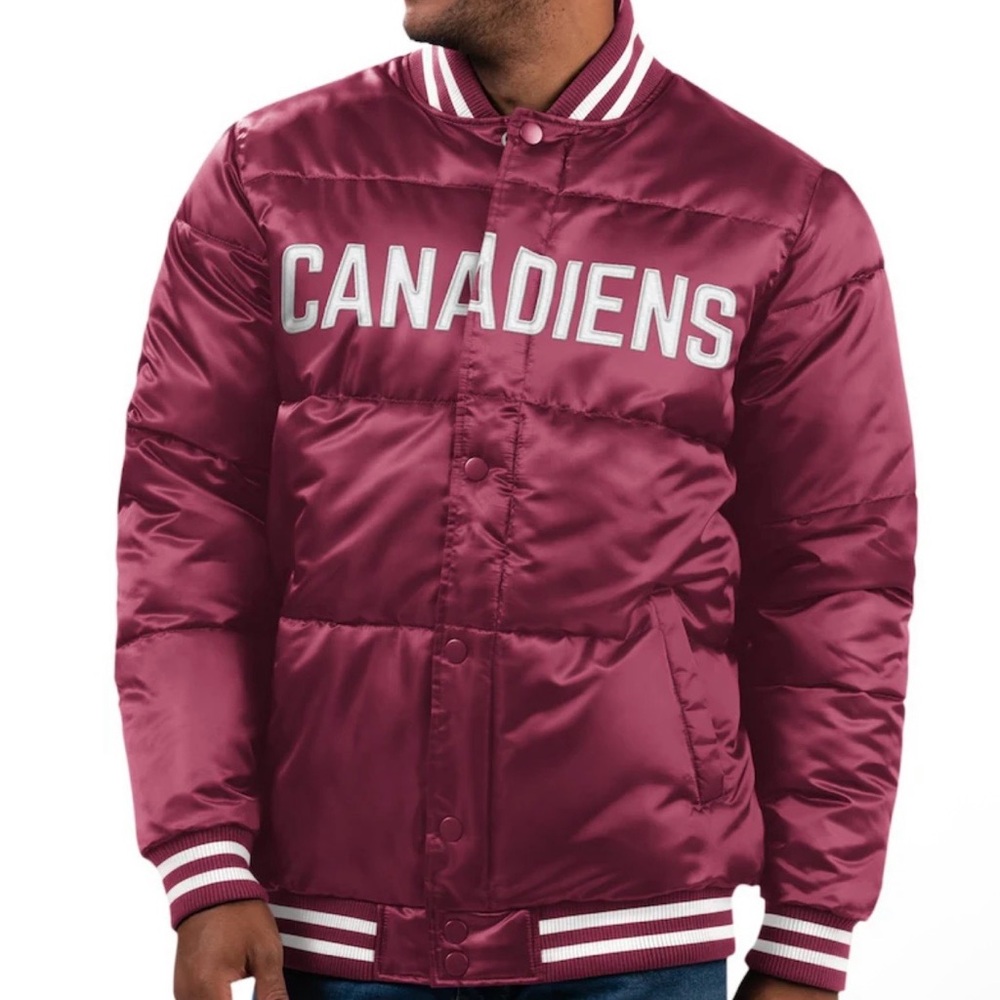 Men's Starter Brand Montreal Canadiens Bomber Jacket